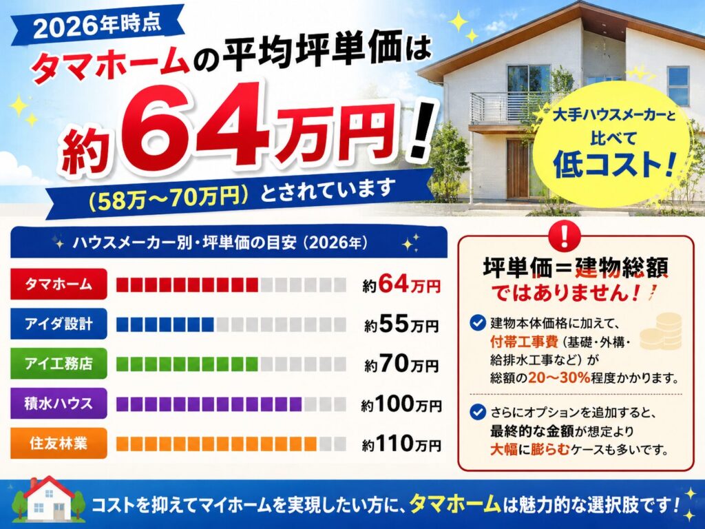 The average price per tsubo (approximately 3.3 square meters) as of 2026 is about 64