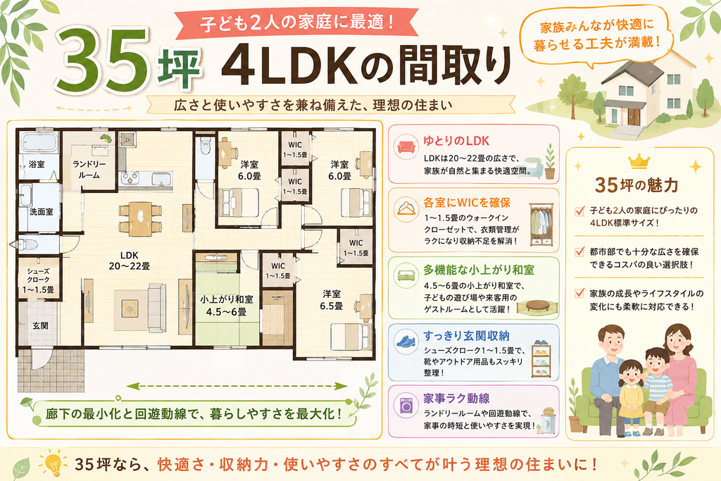 35 tsubo | 4LDK Layout