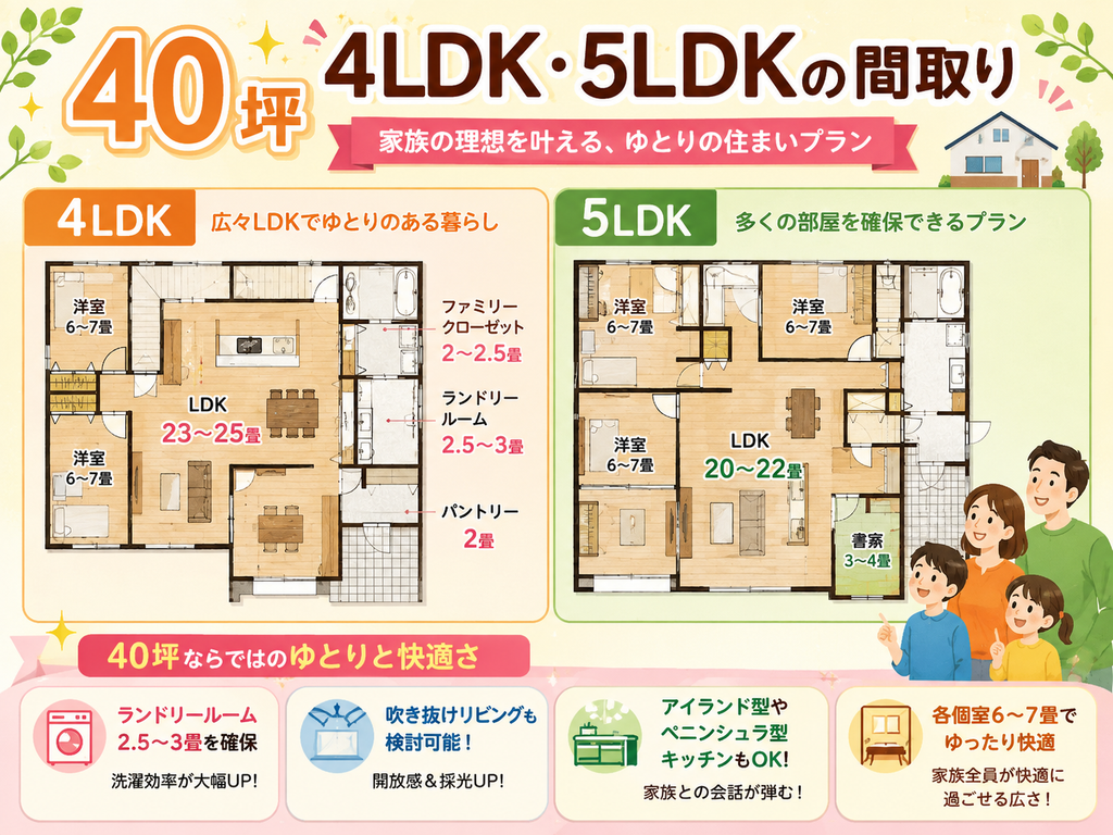 40 tsubo | 4LDK or 5LDK layout