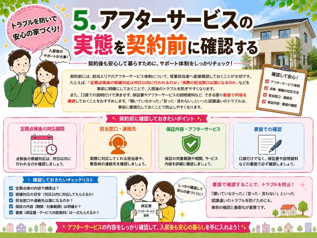 5. Verify the actual state of after-sales service before signing the contract.
