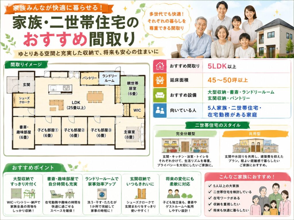 Recommended Floor Plans for a Multi-Generational Home (Family of Five)