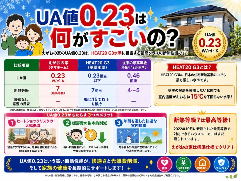 What makes a UA value of 0.23 so impressive?