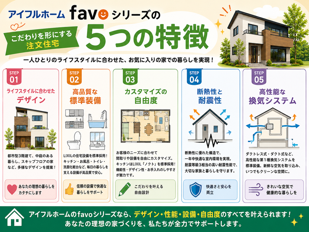 Features of the favo series