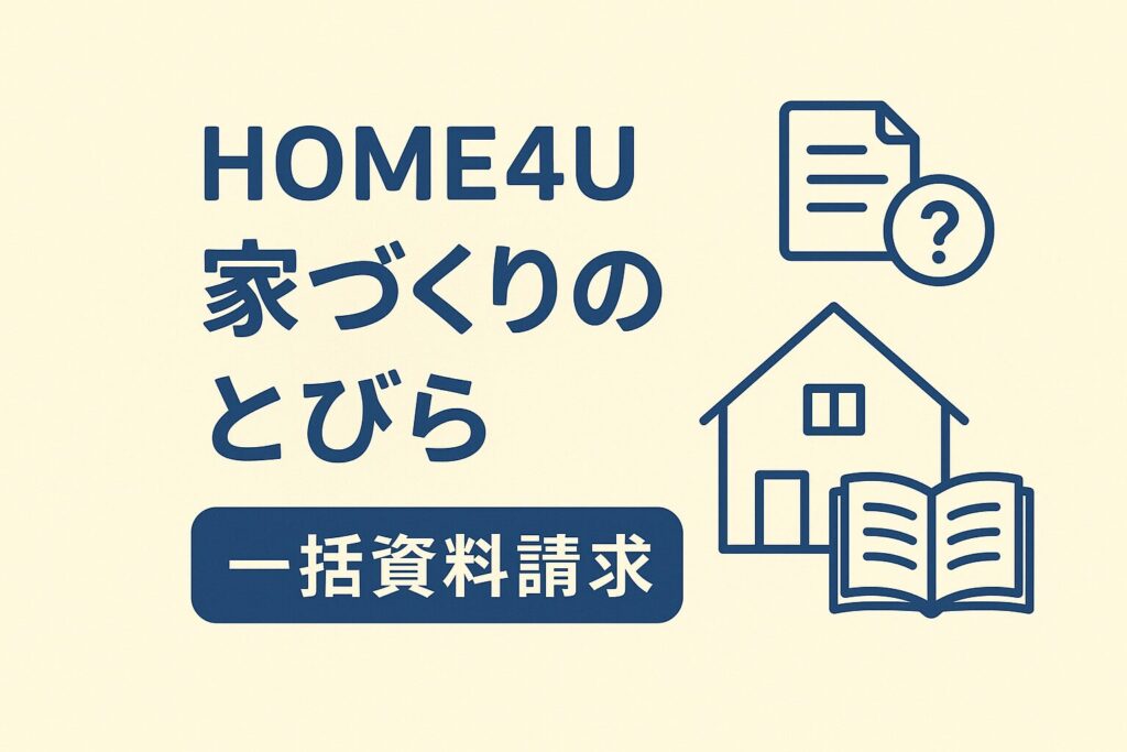 HOME4U家づくりのとびらの評判は？口コミから資料請求の流れまで解説 – クック船長のローコスト住宅ブログ