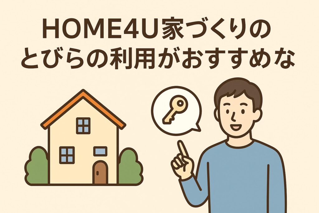 HOME4U家づくりのとびらの評判は？口コミから資料請求の流れまで解説 – クック船長のローコスト住宅ブログ