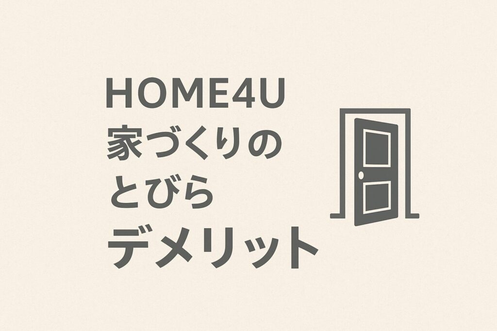 Disadvantages of HOME4U Home Building Doors