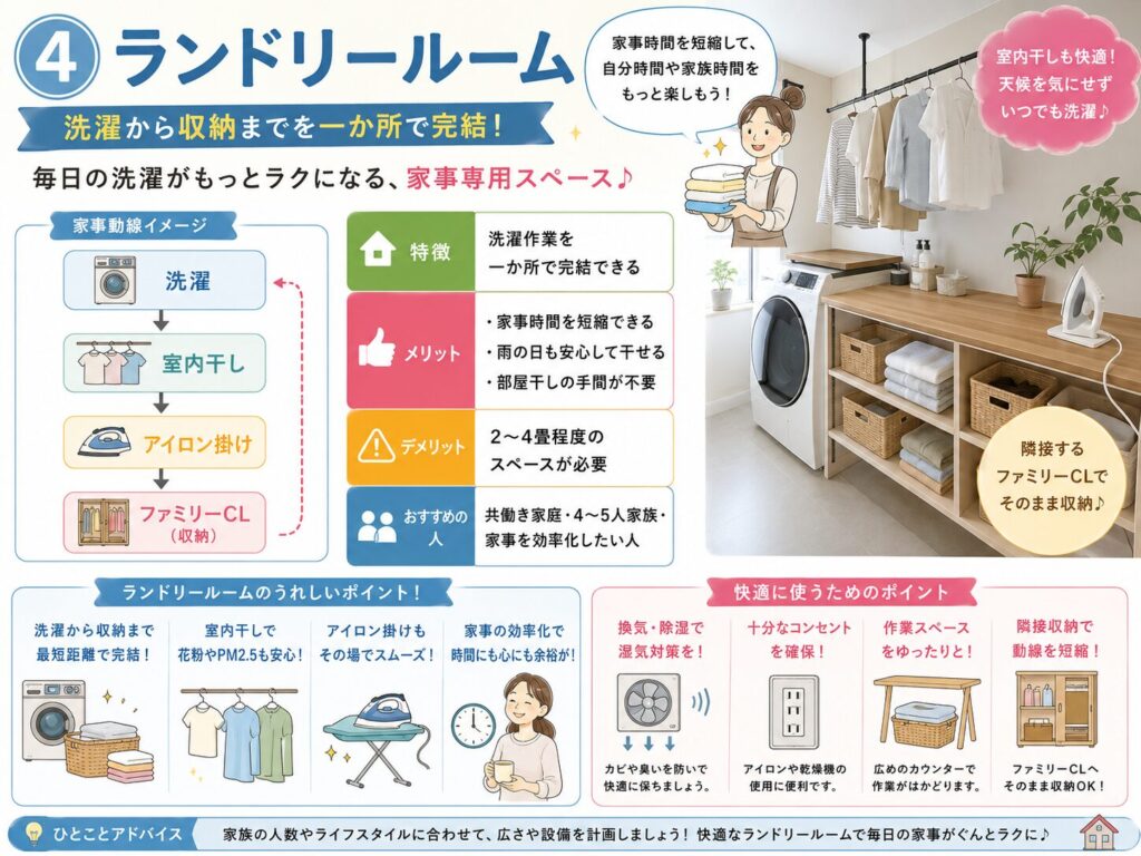 ④ Laundry room