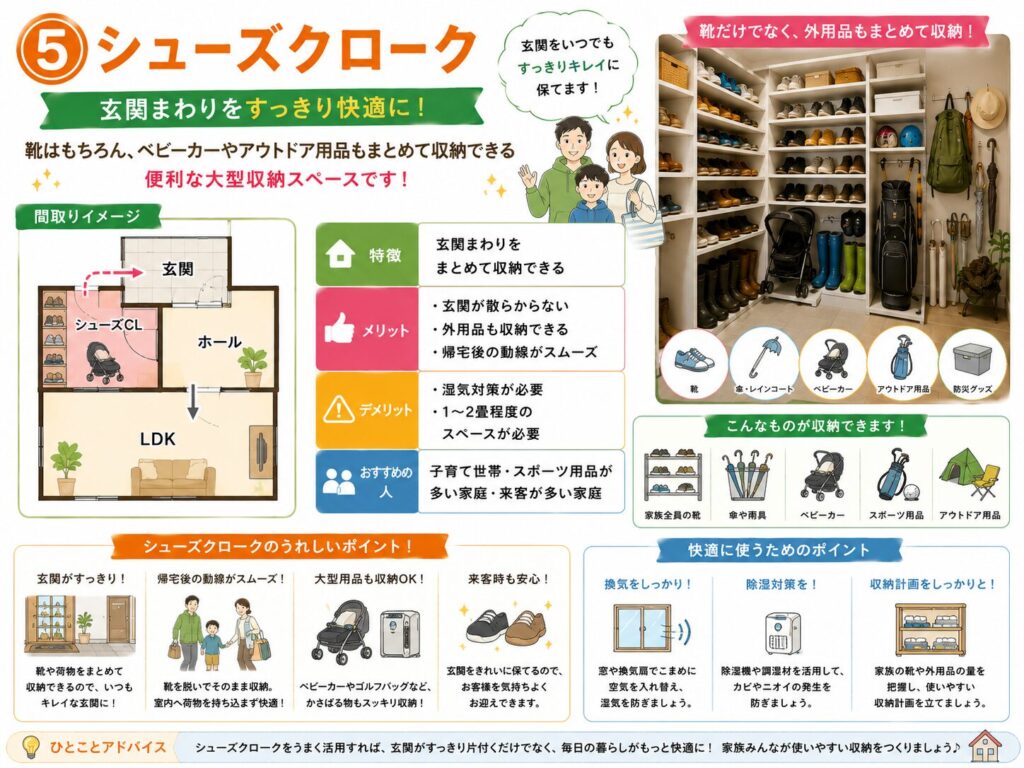 ⑤ Shoe Closet