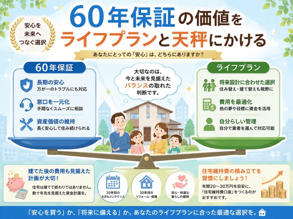 Weigh the value of a "60-year warranty" against your life plan.