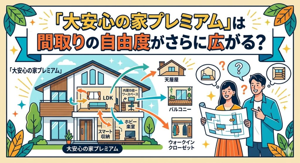 Will "Dai Anshin no Ie Premium" offer even greater flexibility in floor plan design?