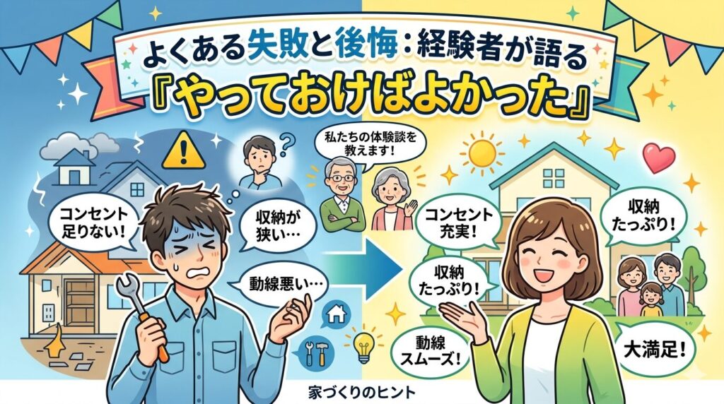 Common mistakes and regrets: What experienced people say they wish they had done.