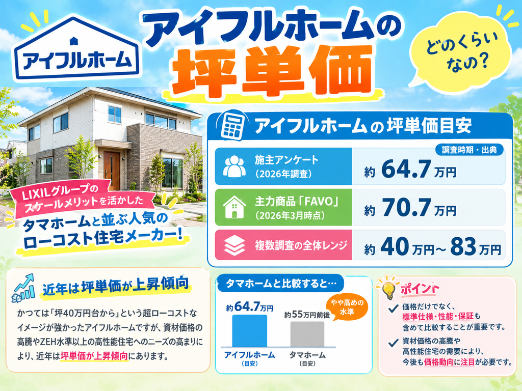 Aiful Home's price per tsubo