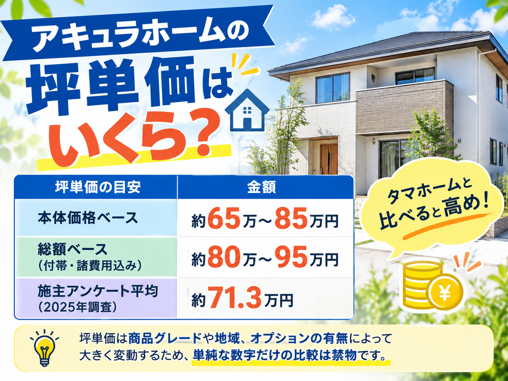 What is the price per tsubo for Acura Home?