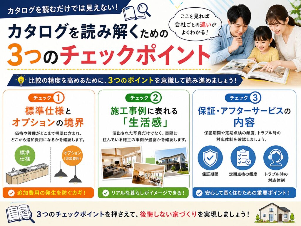Three checkpoints for understanding a catalog