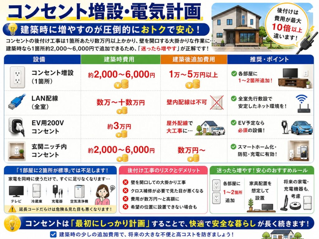 Additional Power Outlets & Electrical Planning
