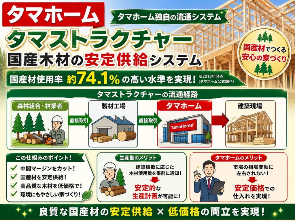 Tamastructure: A stable supply system for domestically produced timber.