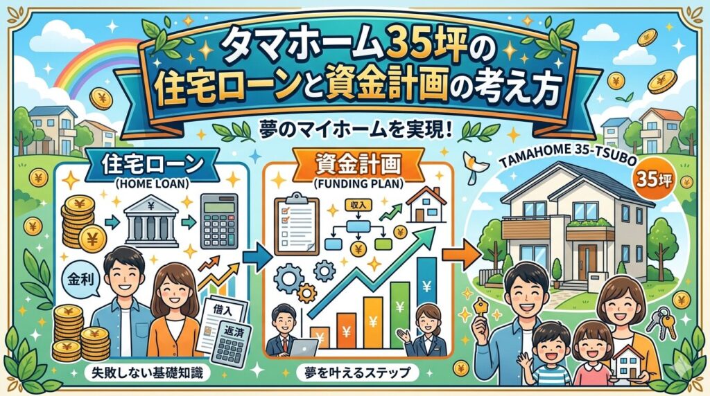 How to approach home loans and financial planning for a 35-tsubo (approx. 116 sq m) house built by Tama Home