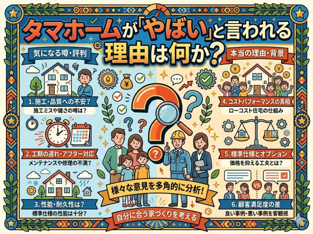 What are the reasons why Tama Home is considered "in trouble"?