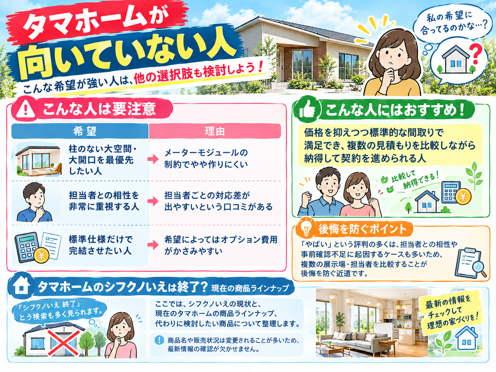 People for whom Tamahome is not a good fit