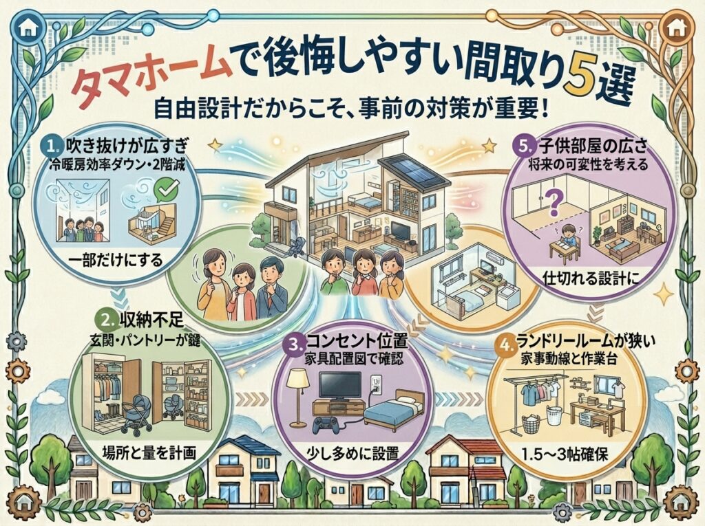 5 Floor Plans Often Regretted When Building with Tamahome