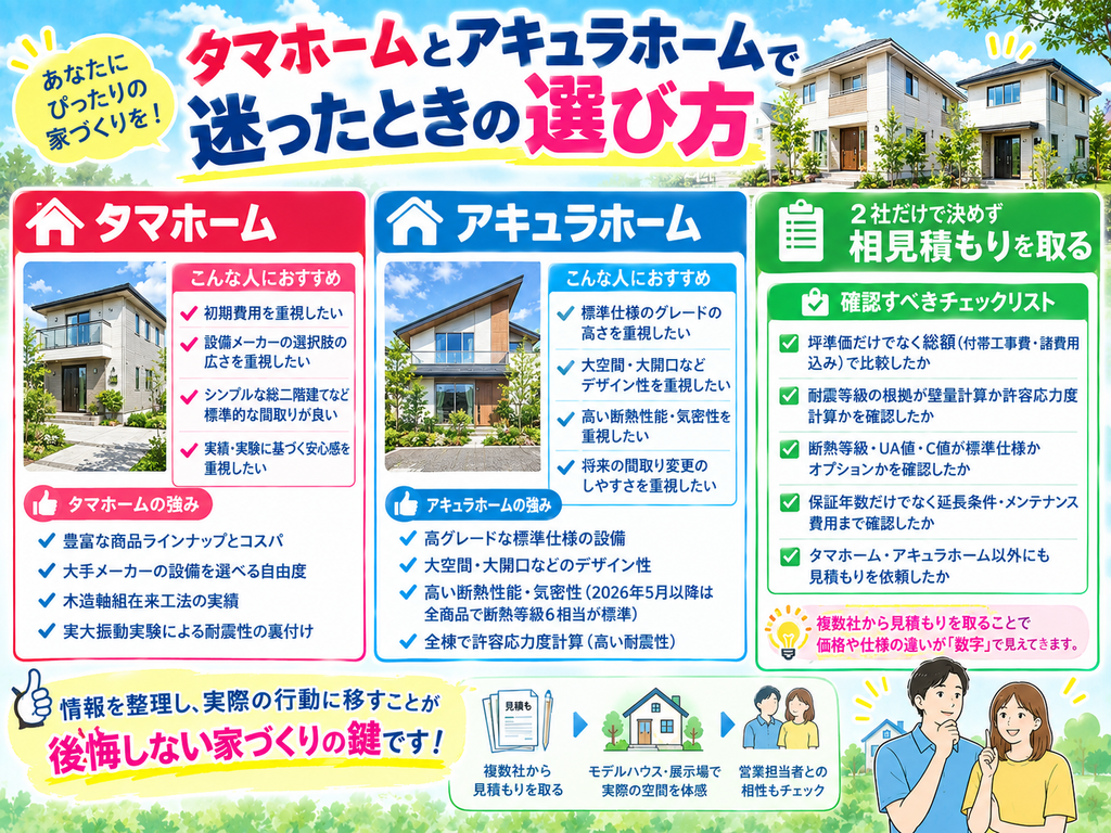 How to Choose Between Tamahome and Aqura Home