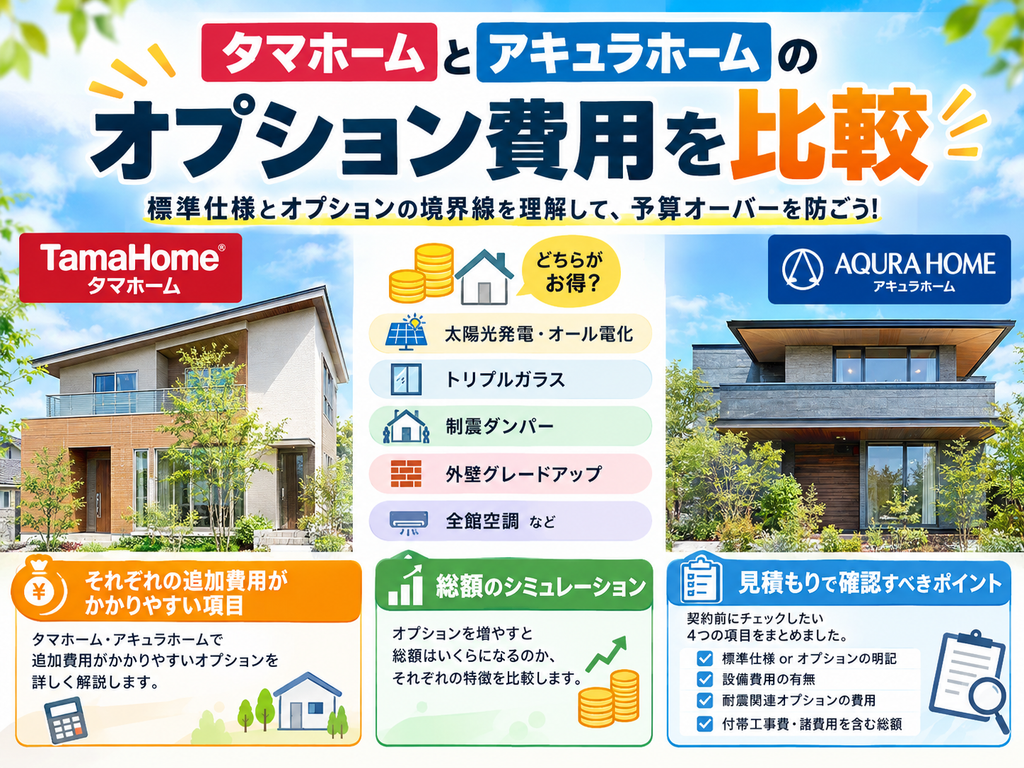 Comparing Optional Upgrade Costs: Tamahome vs. Aqura Home