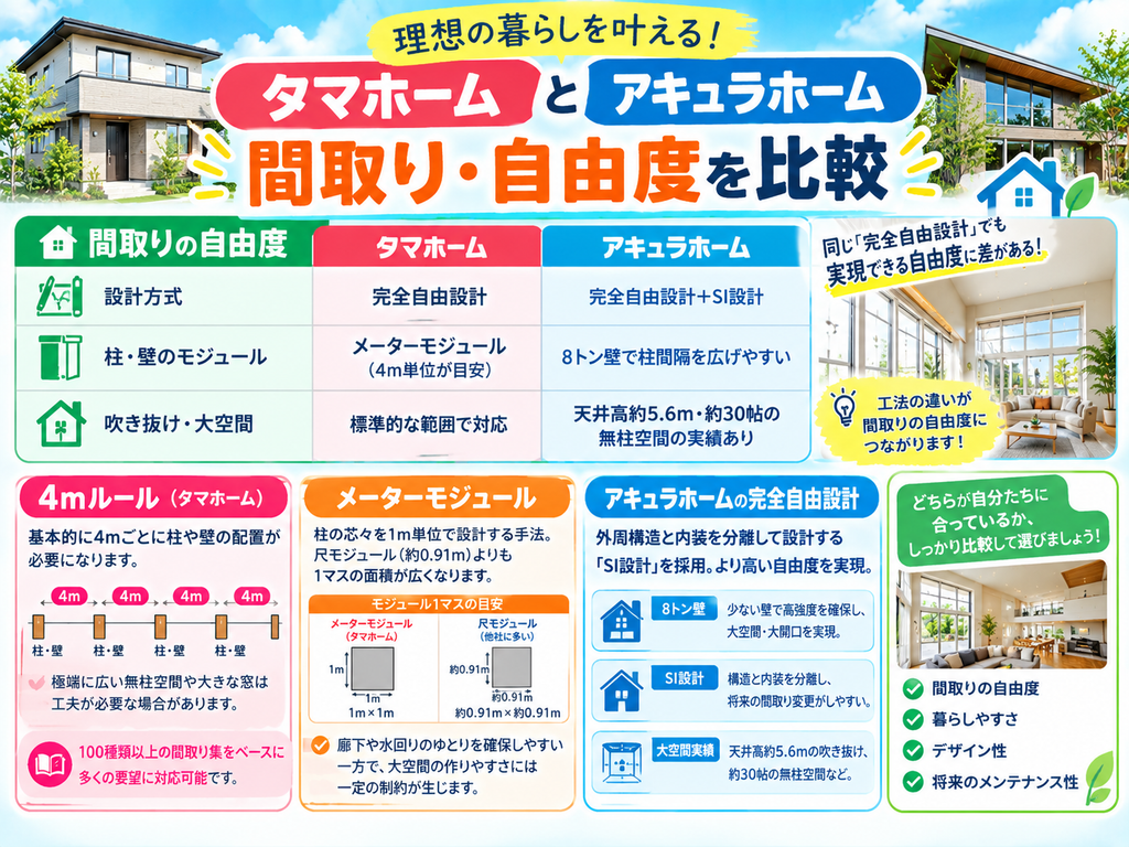 Comparing Floor Plans and Design Flexibility: Tamahome vs. Aqura Home