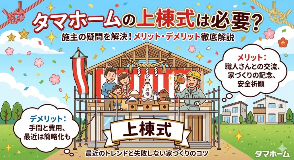 Is a roof-raising ceremony necessary for Tama Home?