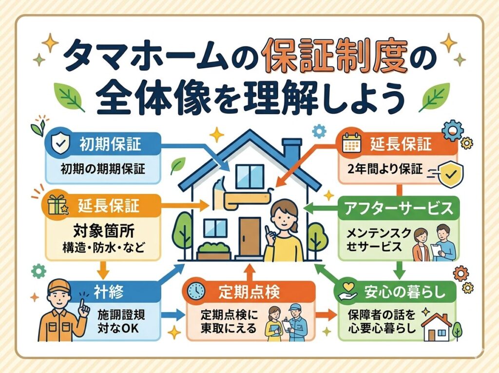 Let's understand the overall structure of Tama Home's warranty system.