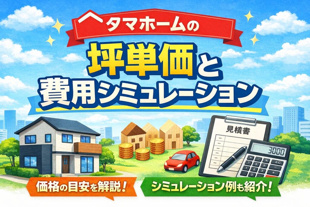 Tama Home's price per tsubo and cost simulation