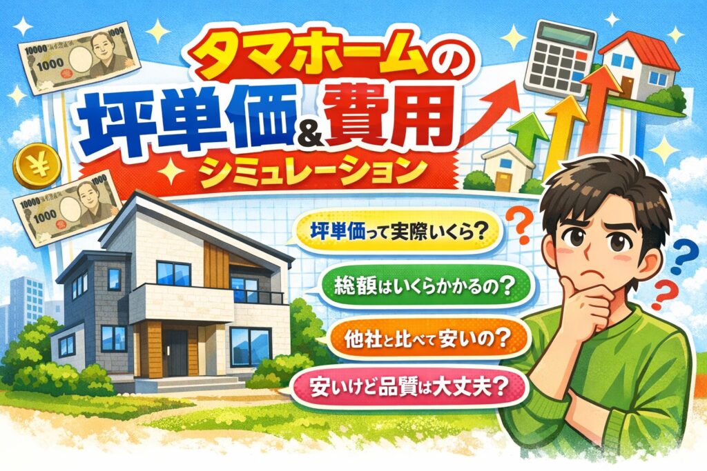 Questions regarding Tama Home's price per tsubo (unit of area).