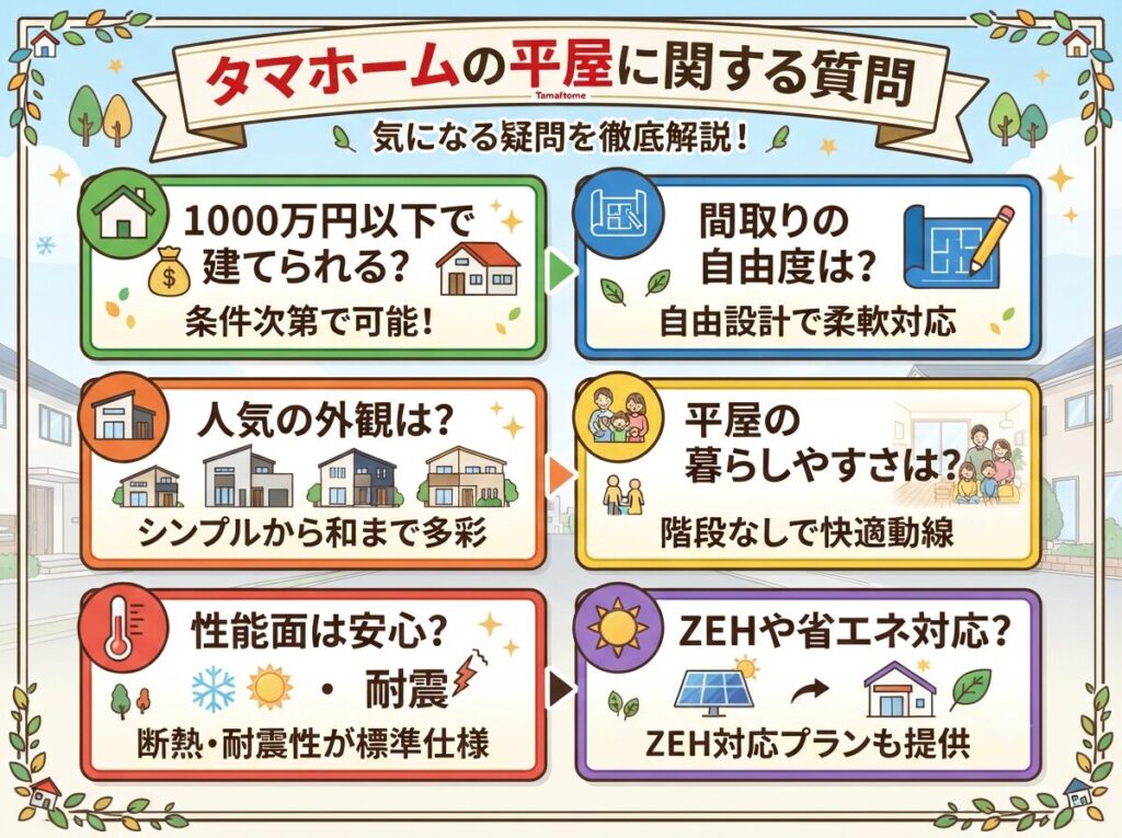 Questions about Tamahome's single-story houses