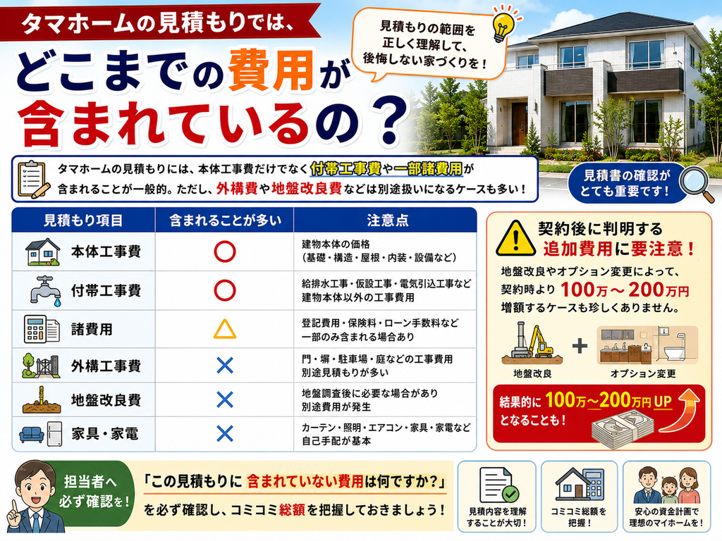 What exactly is included in the Tamahome price quote?