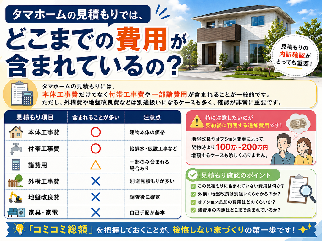 What exactly is included in the Tamahome price quote?