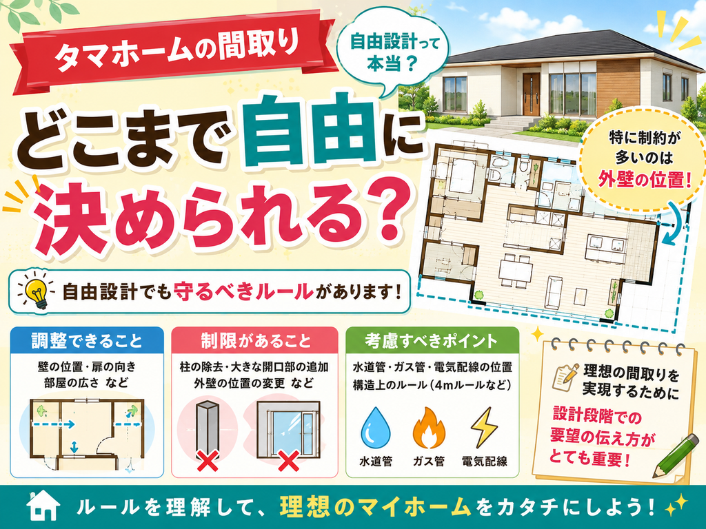 How much freedom do you have in deciding the floor plan with Tamahome?