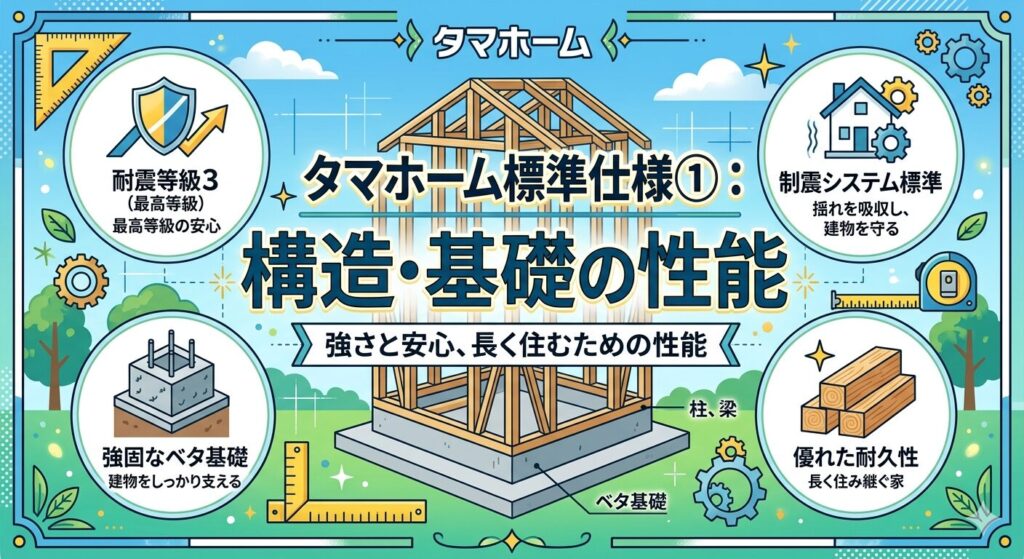 Tama Home Standard Specifications ①: Structural and Foundation Performance