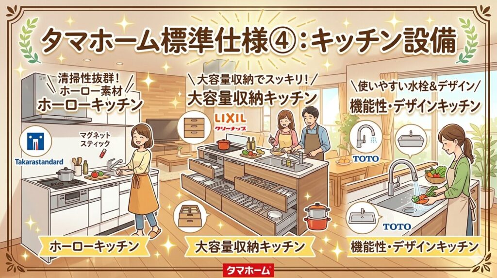 Tama Home Standard Specifications ④: Kitchen Equipment