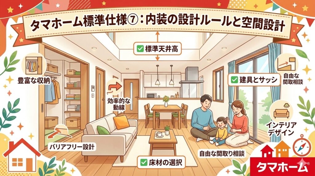 Tama Home Standard Specifications ⑦: Interior Design Rules and Spatial Design