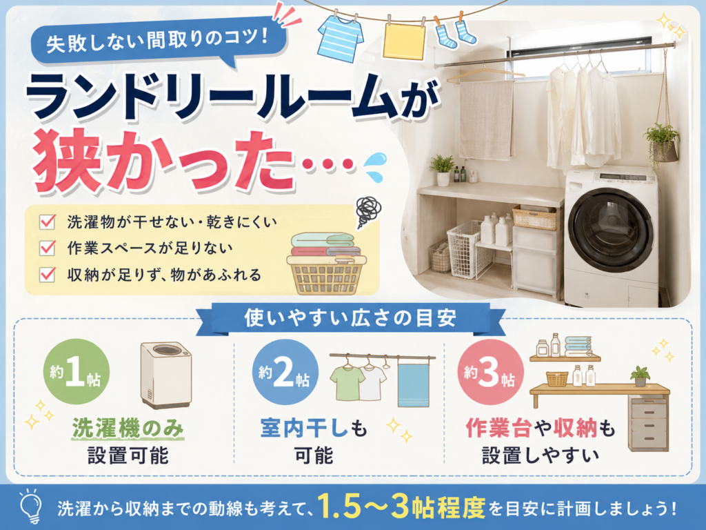 The laundry room was small.