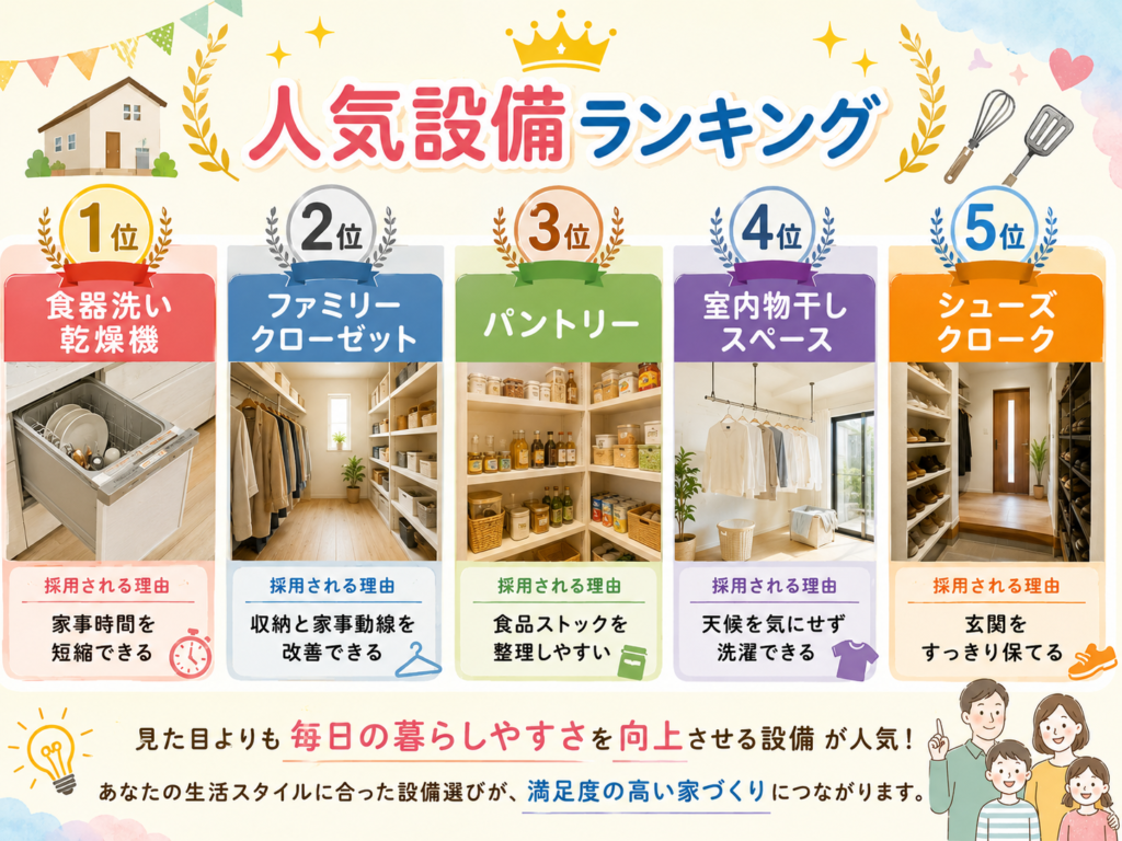 Ranking of Popular Amenities