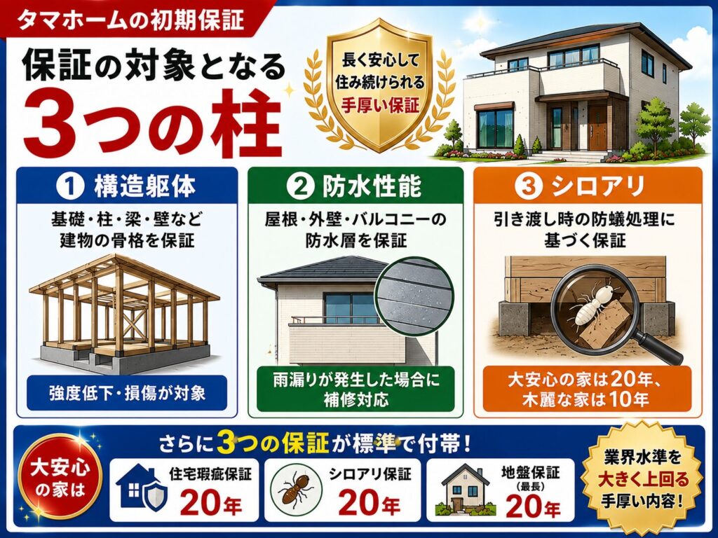 Three pillars covered by the guarantee