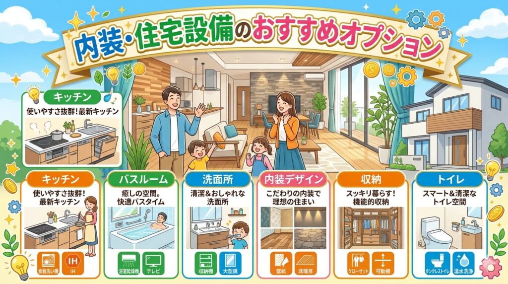 Recommended options for interior design and home equipment