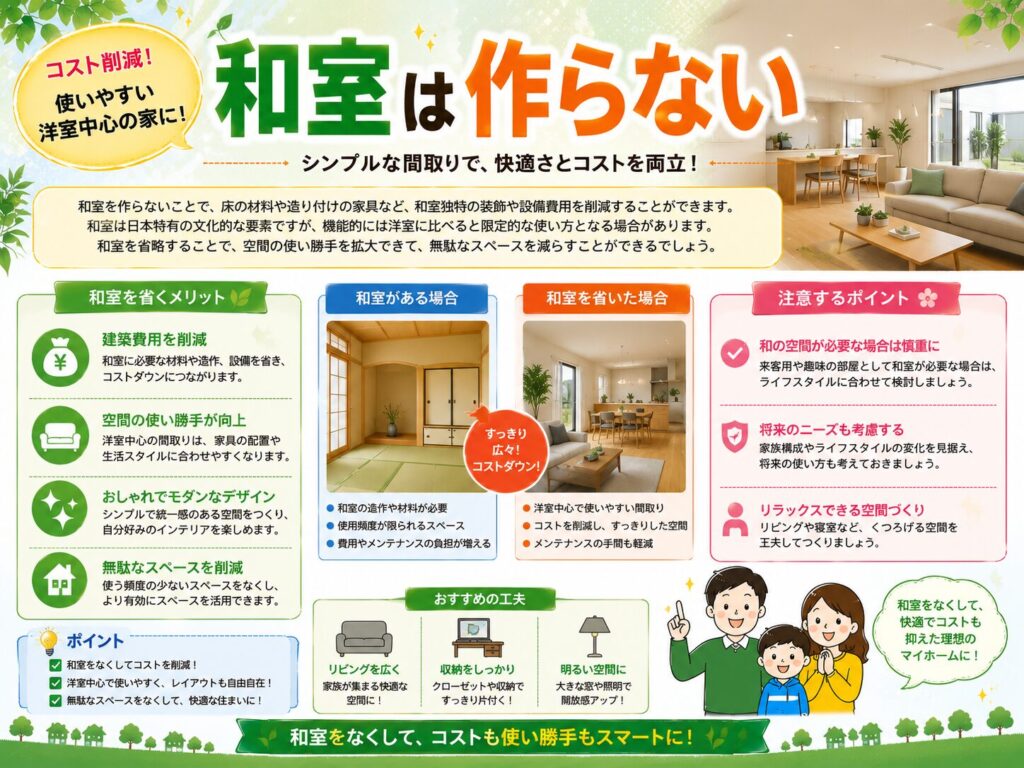We won't include a Japanese-style room.