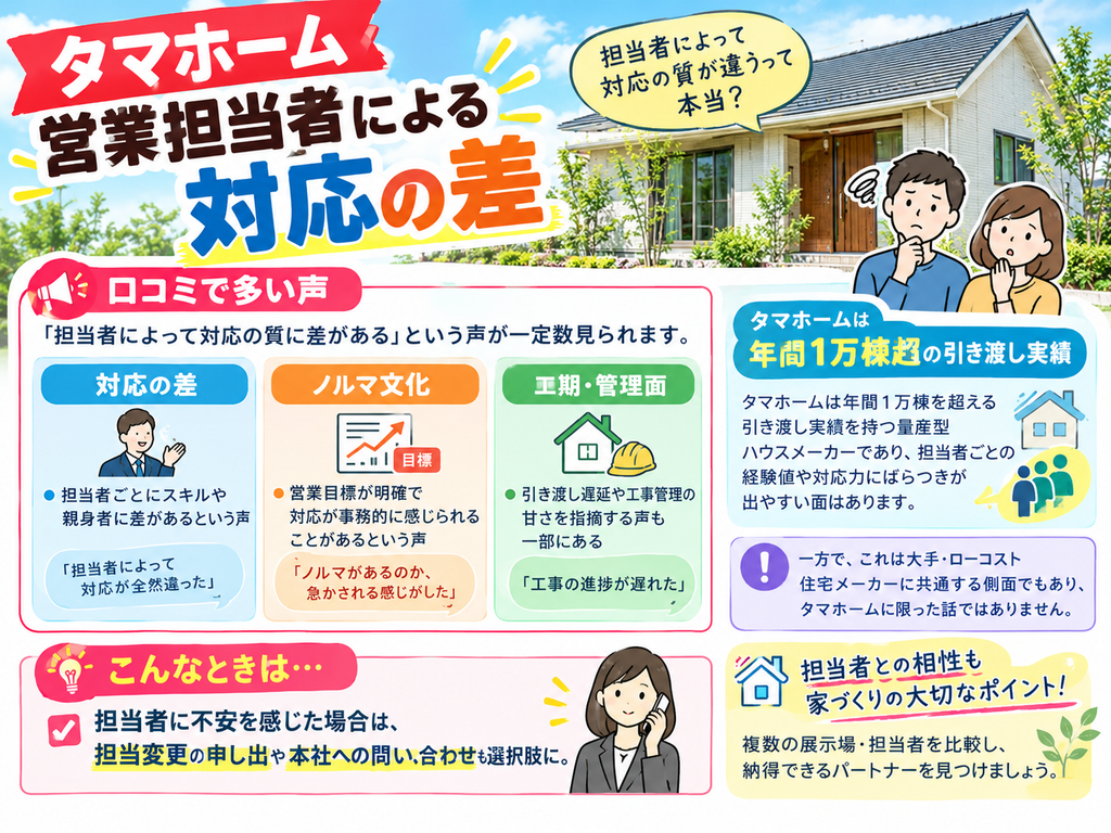 Differences in service provided by sales representatives