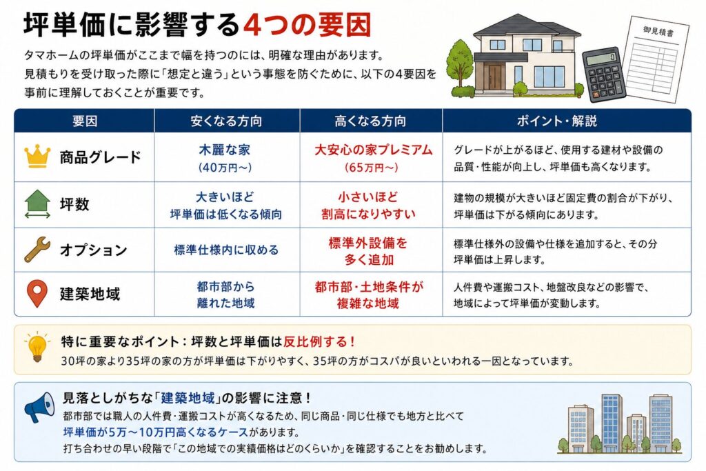 Four factors that influence the price per square meter