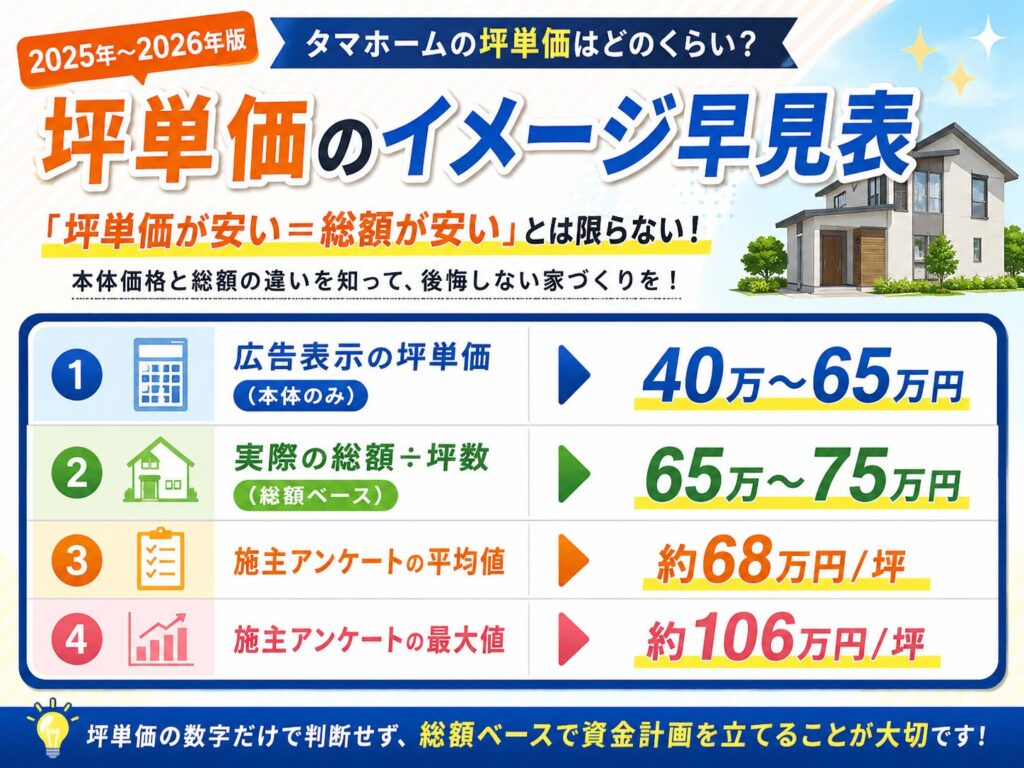 A realistic price range per tsubo (approximately 3.3 square meters) is "400,000 to 750,000 yen".