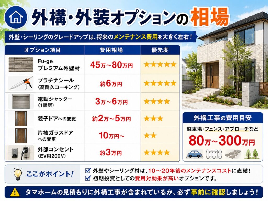 Market Rates for Exterior and Facade Options