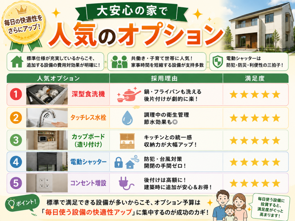 Popular options in the "Great Peace of Mind Home" series