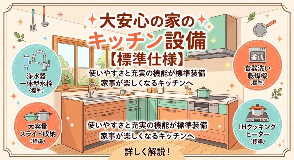 Kitchen equipment for a safe and secure home [Standard specifications]