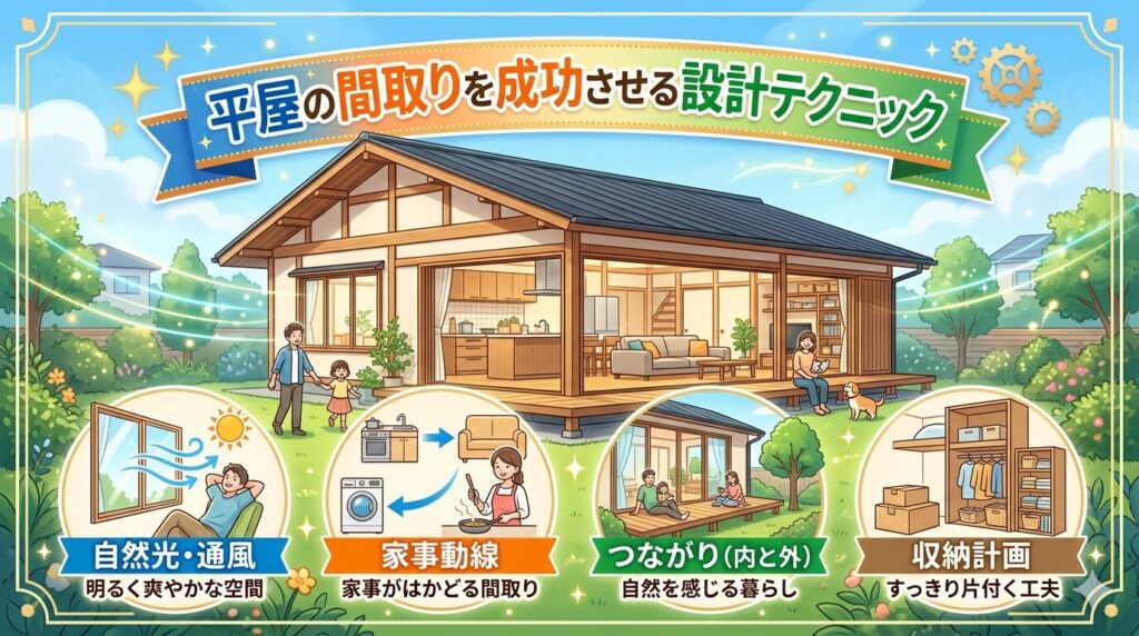 Design techniques for a successful single-story house layout